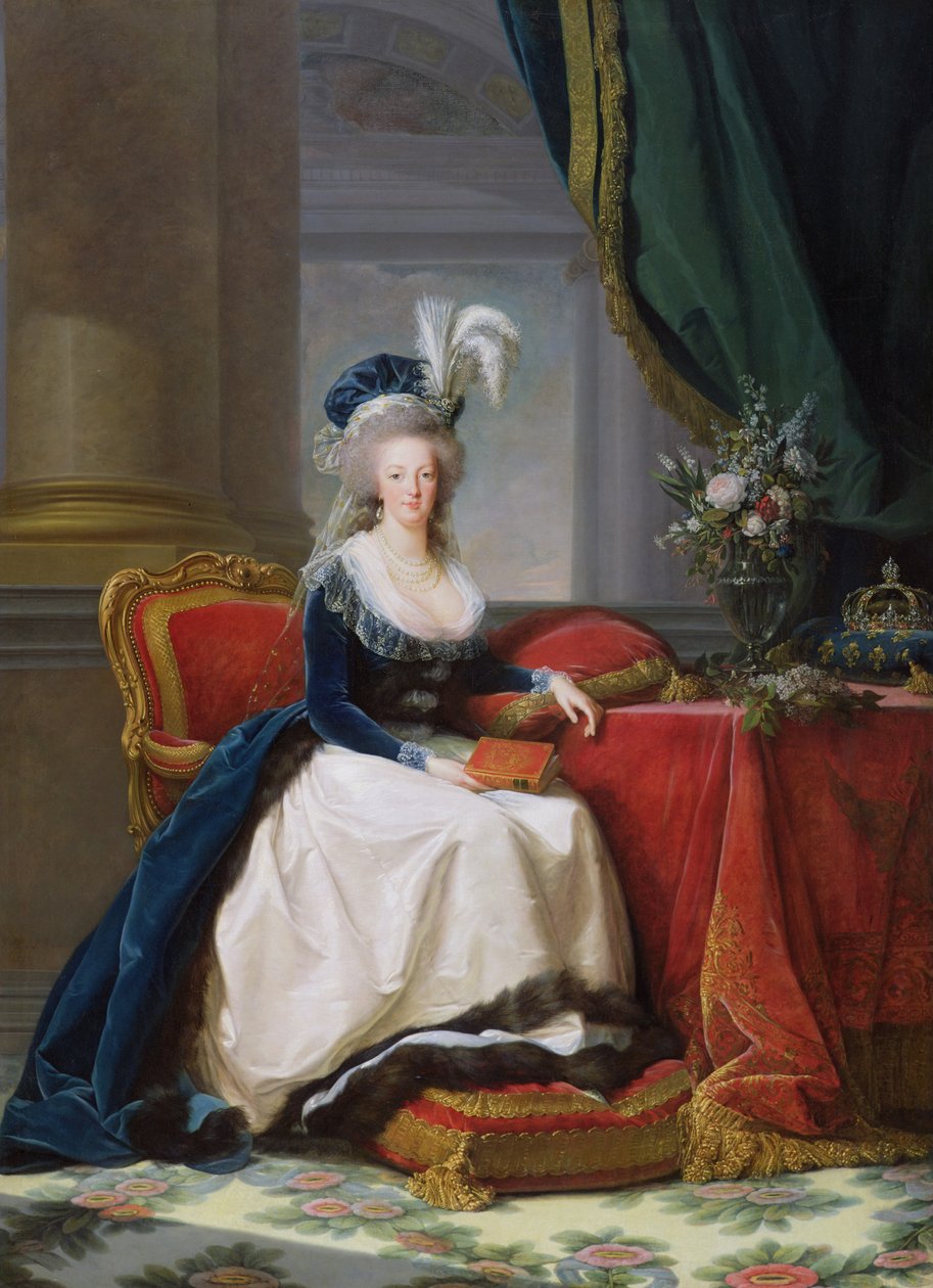 Marie-Antoinette (1755-1793) 1788 tekijältä Elisabeth Louise Vigee Lebrun