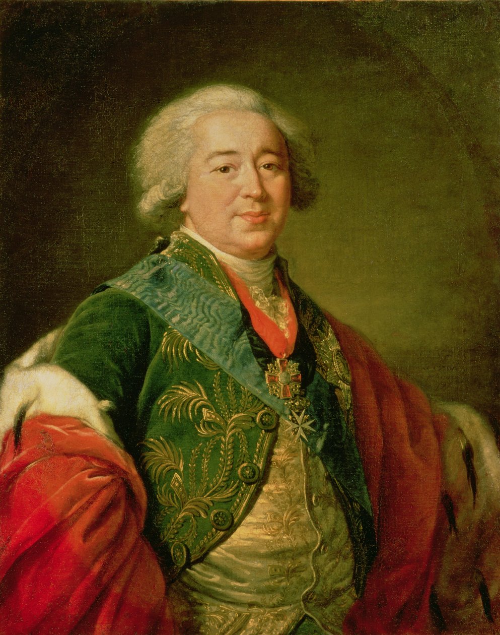 Prinssi Aleksander Borisovich Kurakinin (1752-1818) muotokuva, 1797 tekijältä Elisabeth Louise Vigee Lebrun