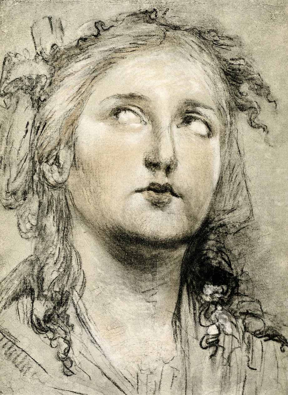 Tytön pään tutkimus tekijältä Elisabeth Louise Vigee Lebrun