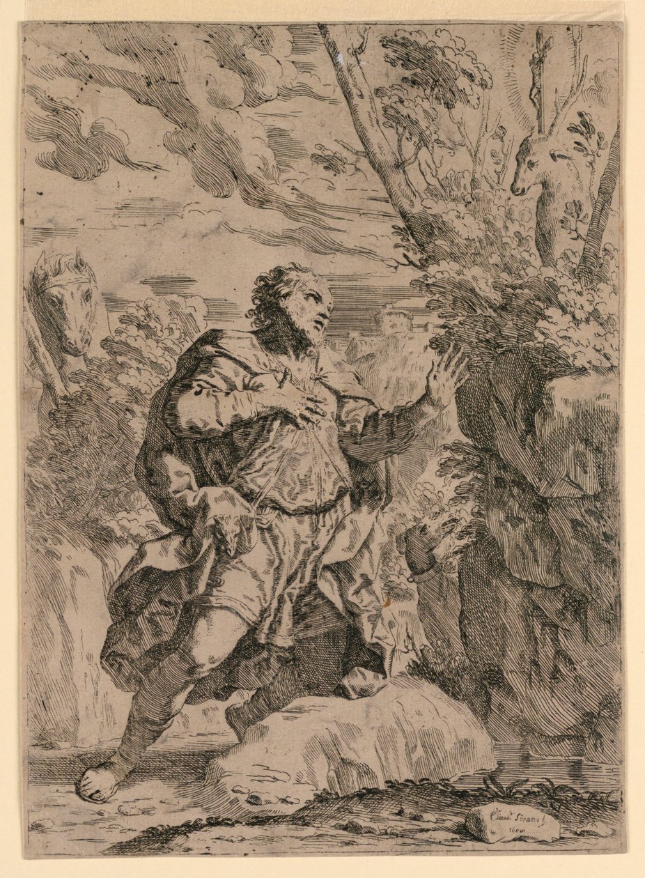 Pyhä Eustace tekijältä Elisabetta Sirani