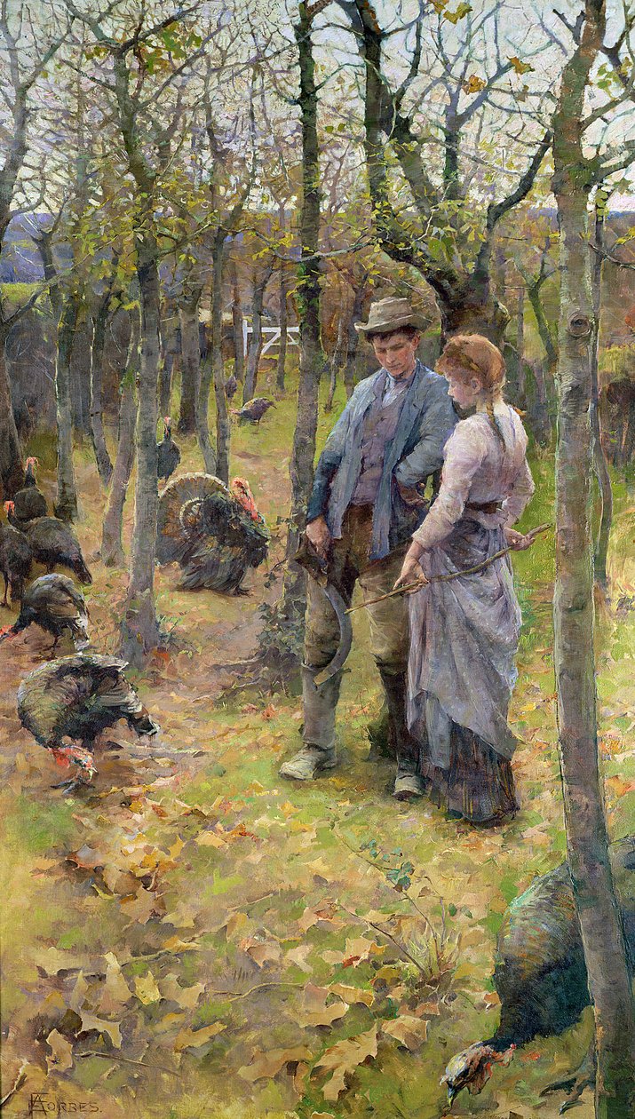 Metsän reuna, os.1894 tekijältä Elizabeth Adela Stanhope Forbes