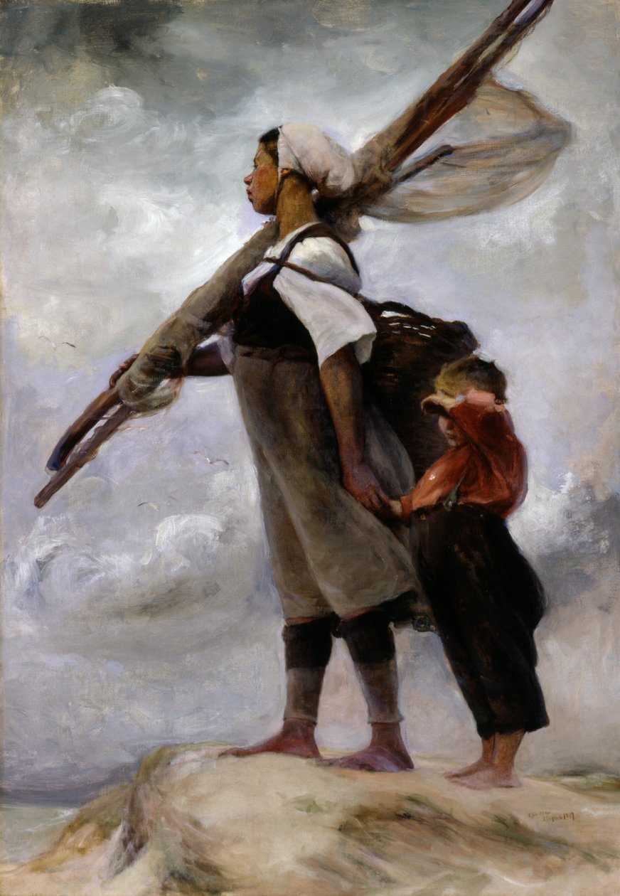 Fisher Girl of Picardie, 1889. tekijältä Elizabeth Nourse