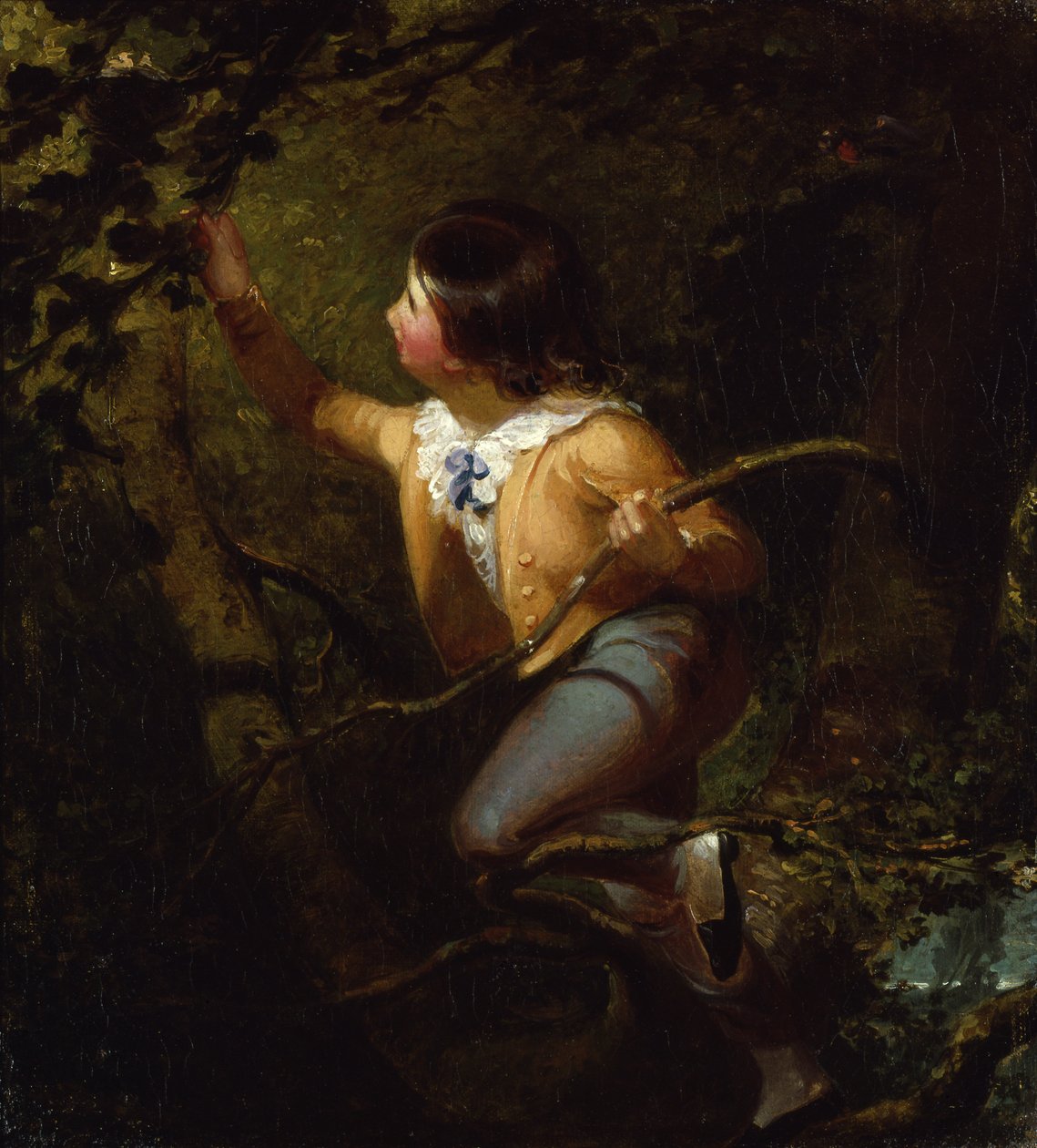 Lintujen pesintä, 1837. tekijältä Emanuel Gottlieb Leutze