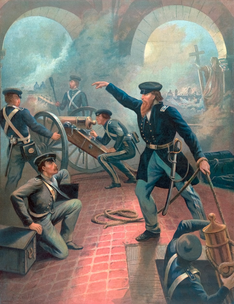 Ulysses S. Grant Meksikon ja Amerikan sodassa tekijältä Emanuel Gottlieb Leutze