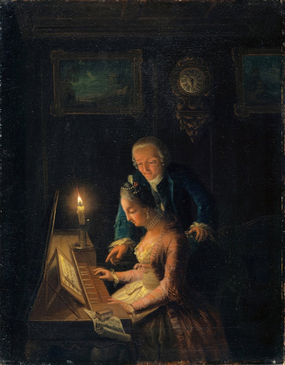 Musiikkitunti, 1769 tekijältä Emanuel Handmann