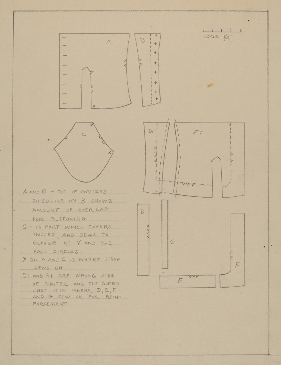 Pattern for Spats tekijältä Emery Herrett