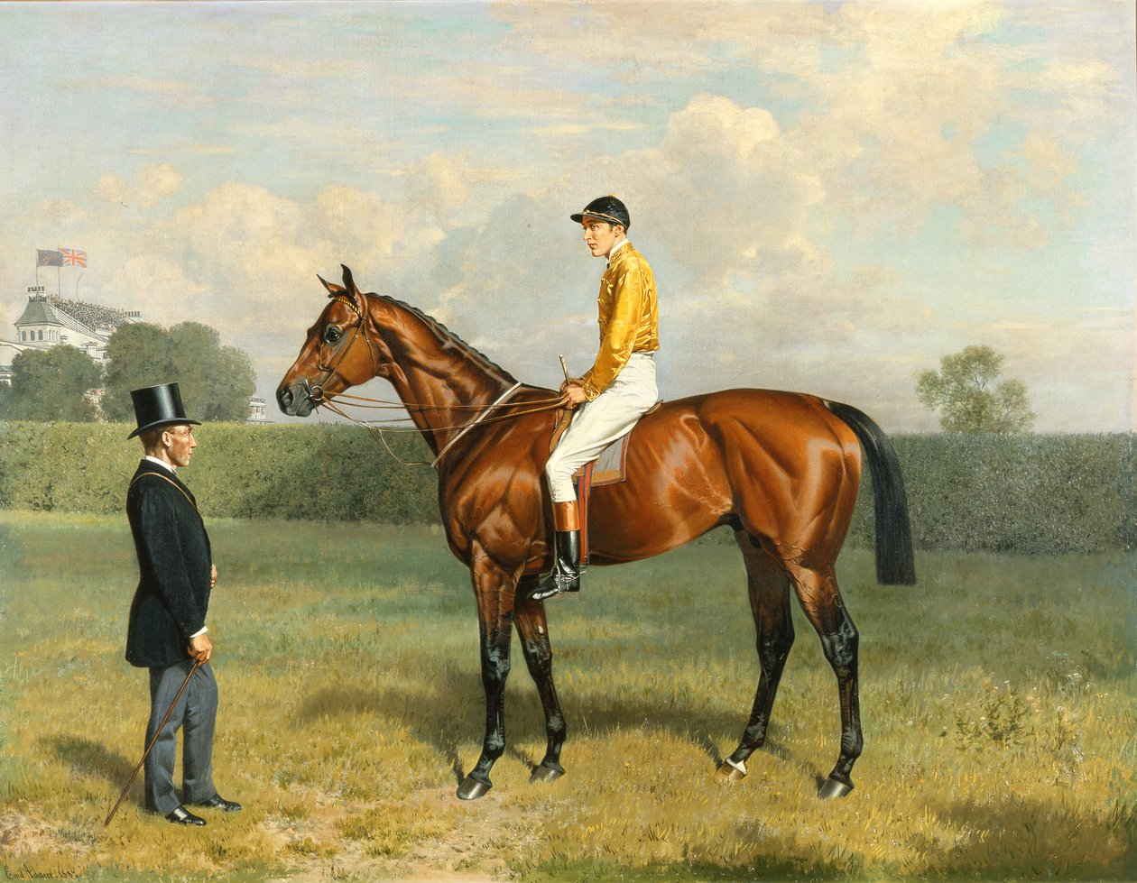 "Ormonde", vuoden 1886 derbyn voittaja, 1886 (katso yksityiskohdat 188205) tekijältä Emil Adam