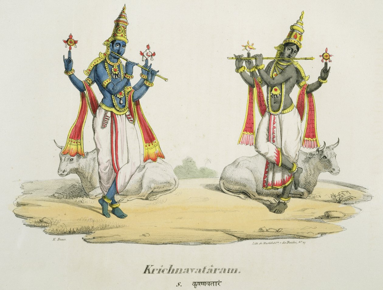 Krishna Venugopala, kaiverrettu de Marlet ja du Bouloi tekijältä Emil Beau