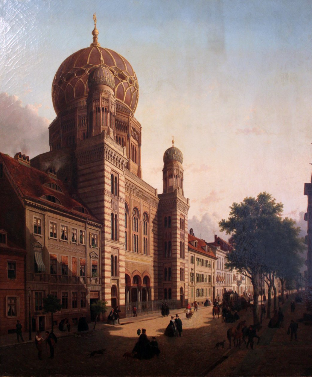 Die neue Synagoge in der Oranienburger Straße tekijältä Emil Pierre Joseph de Cauwer