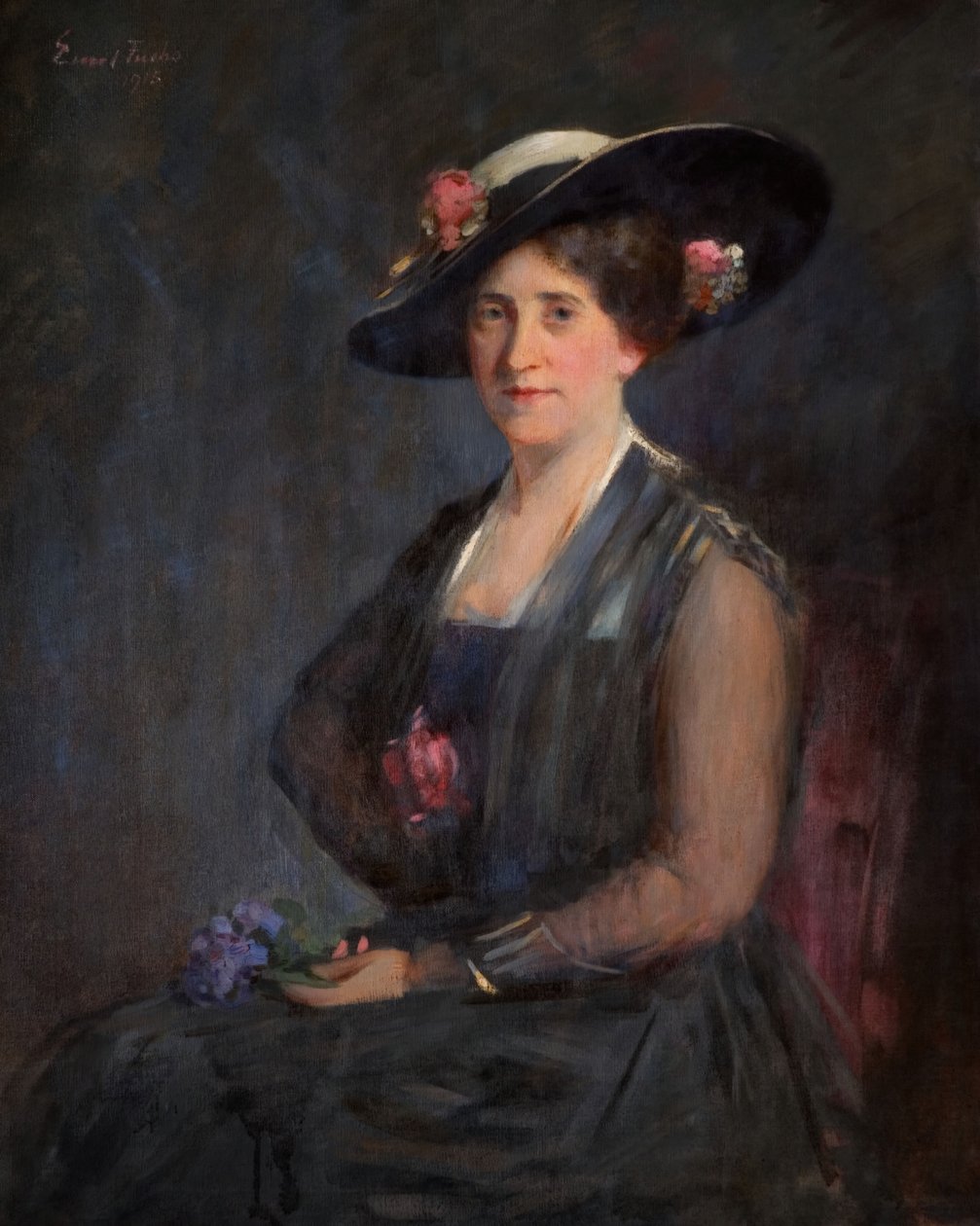 Olga Myersin muotokuva, 1915. tekijältä Emil Fuchs