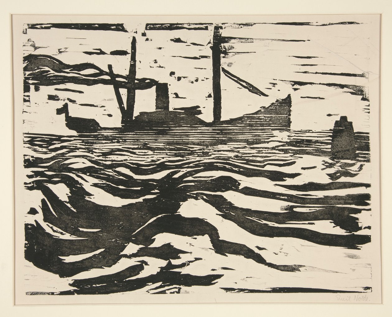 Fischdampfer (kalastushöyrylaiva) tekijältä Emil Nolde