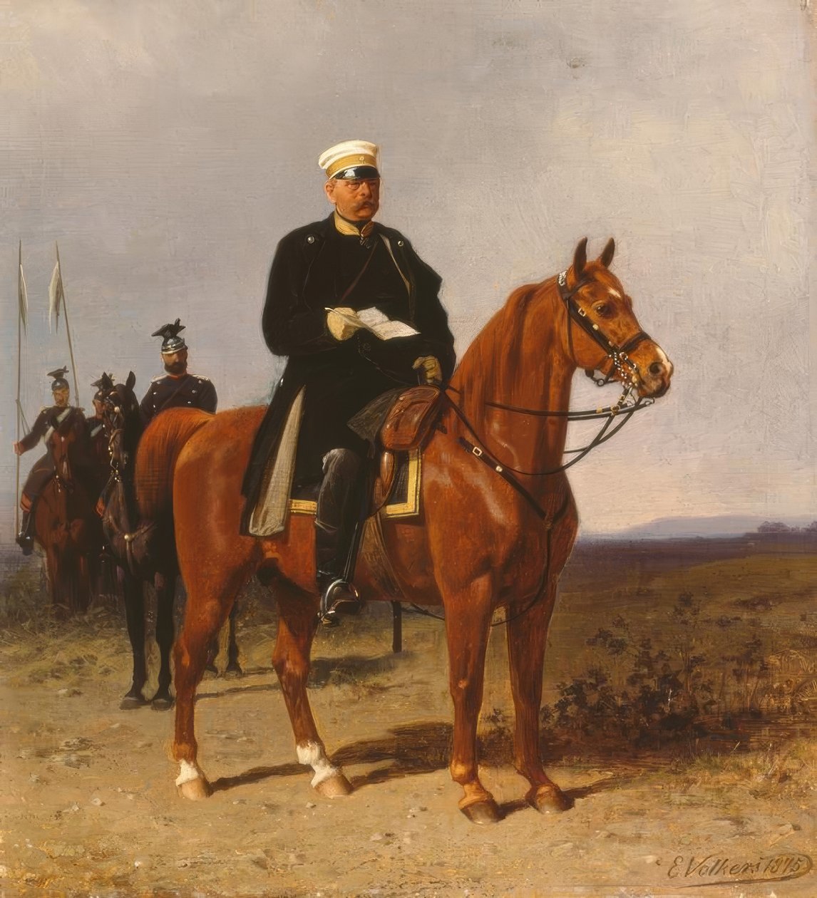 Bismarck zu Pferde tekijältä Emil Volkers