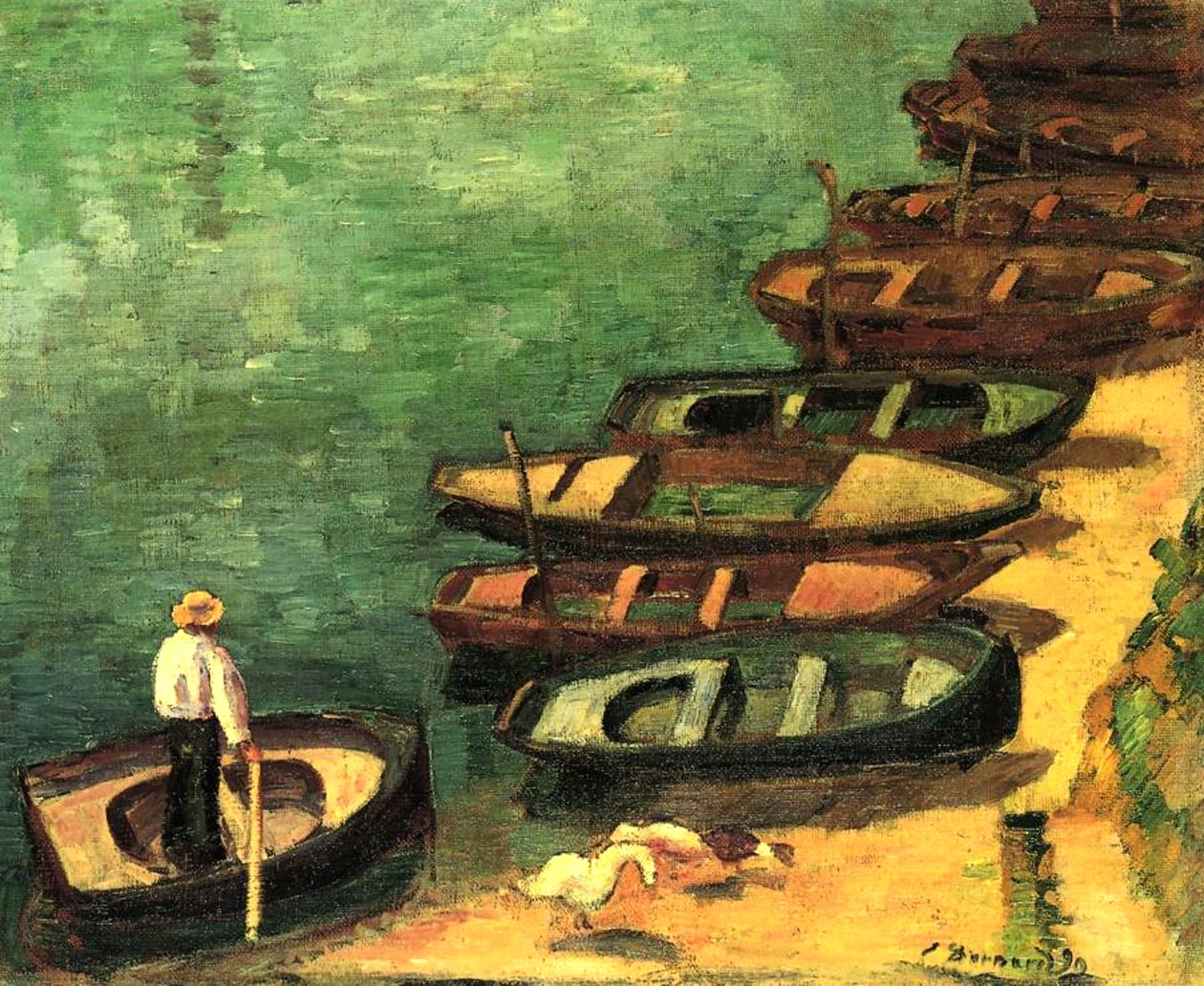 Veneitä Pont-Avenissa, Bretagnessa, 1890 tekijältä Emile Bernard