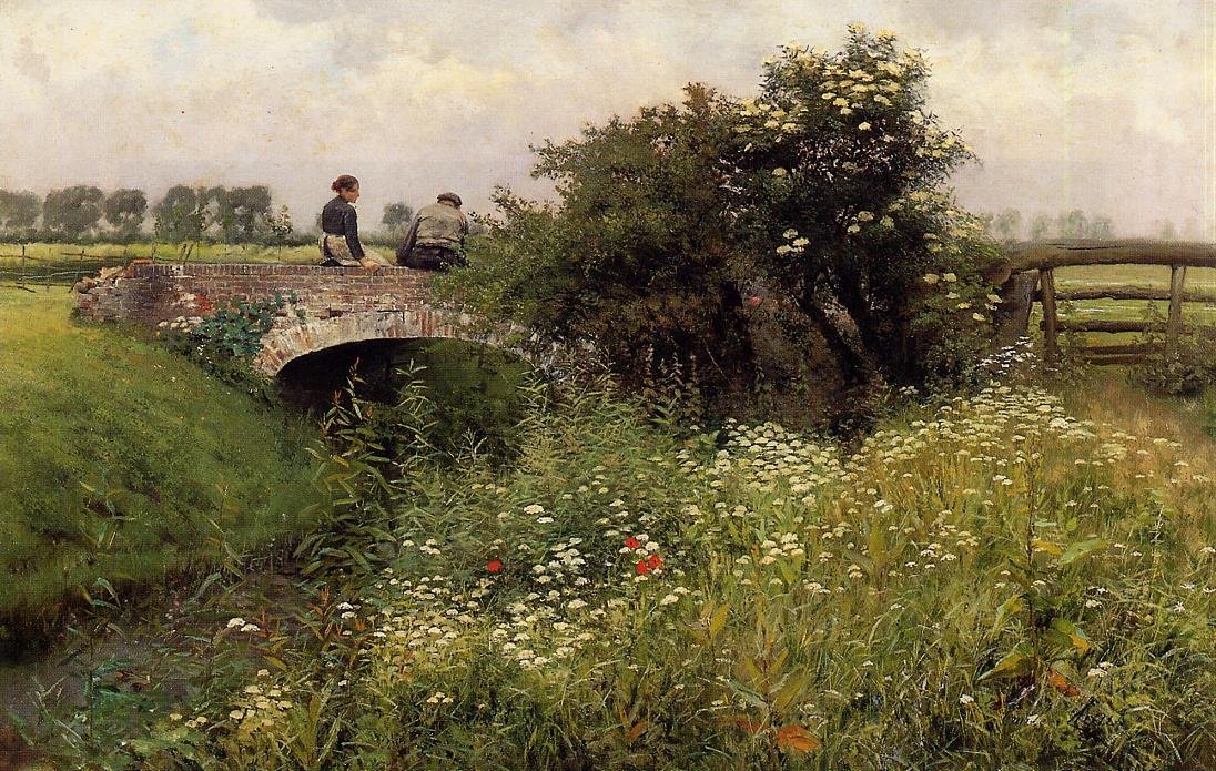 Kokous Sillalla tekijältä Emile Claus