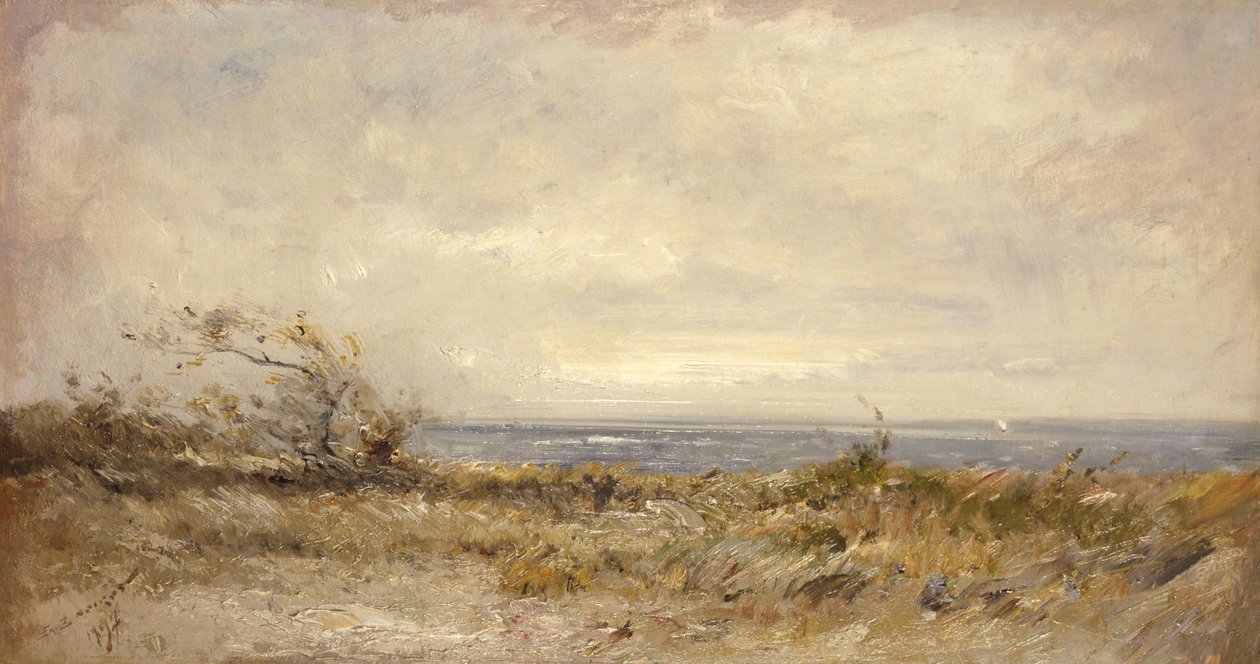 Bretagnen maisema, 1897 tekijältä Emile Noirot
