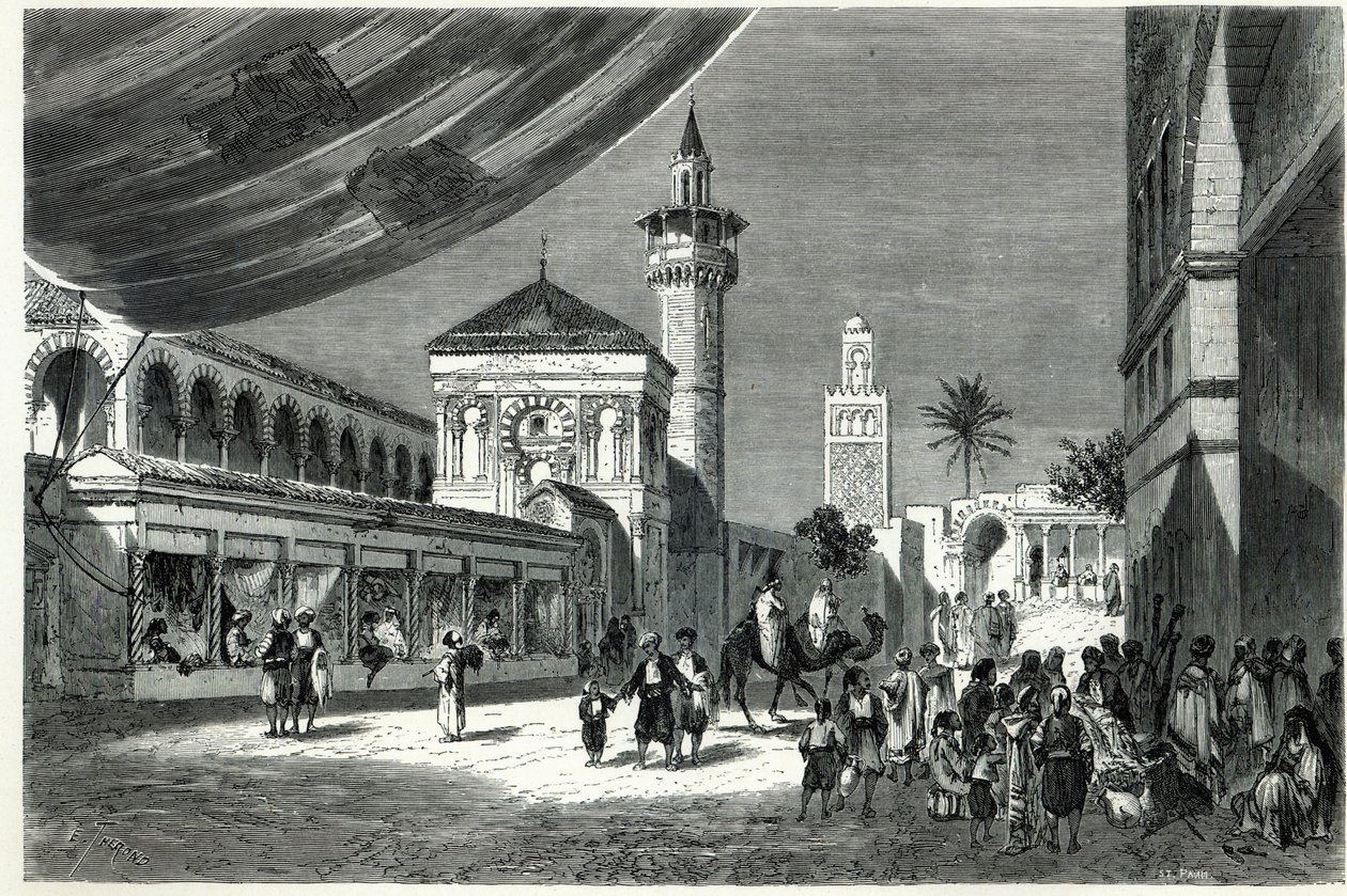 Tunisissa basaari tekijältä Emile Theodore Therond