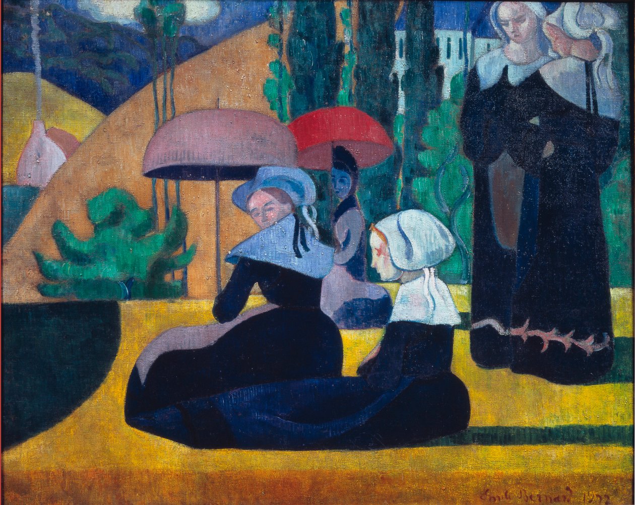 Breton Women in the Shade tekijältä Emile Bernard