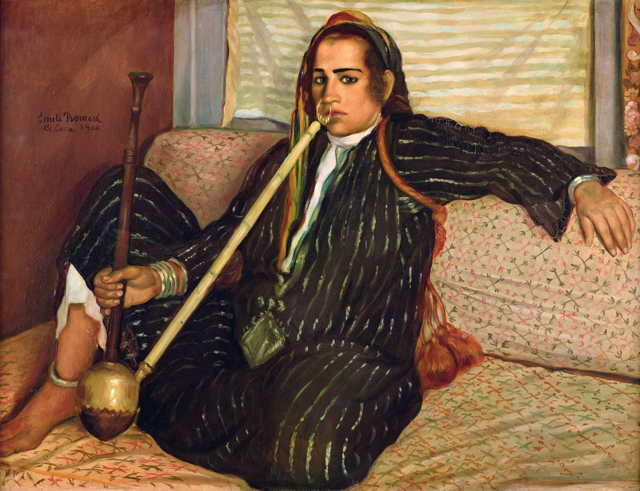 Tupakointi Haschich, 1900 tekijältä Emile Bernard