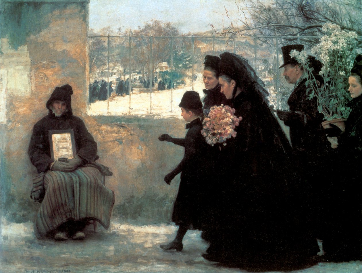 Kaikkien pyhien päivä, 1888. tekijältä Emile Friant