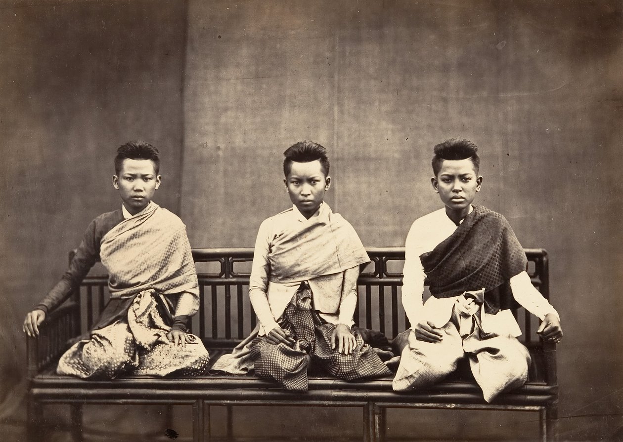 Prinssi Phra-Kéo-Phan vaimot, 1866. tekijältä Emile Gsell
