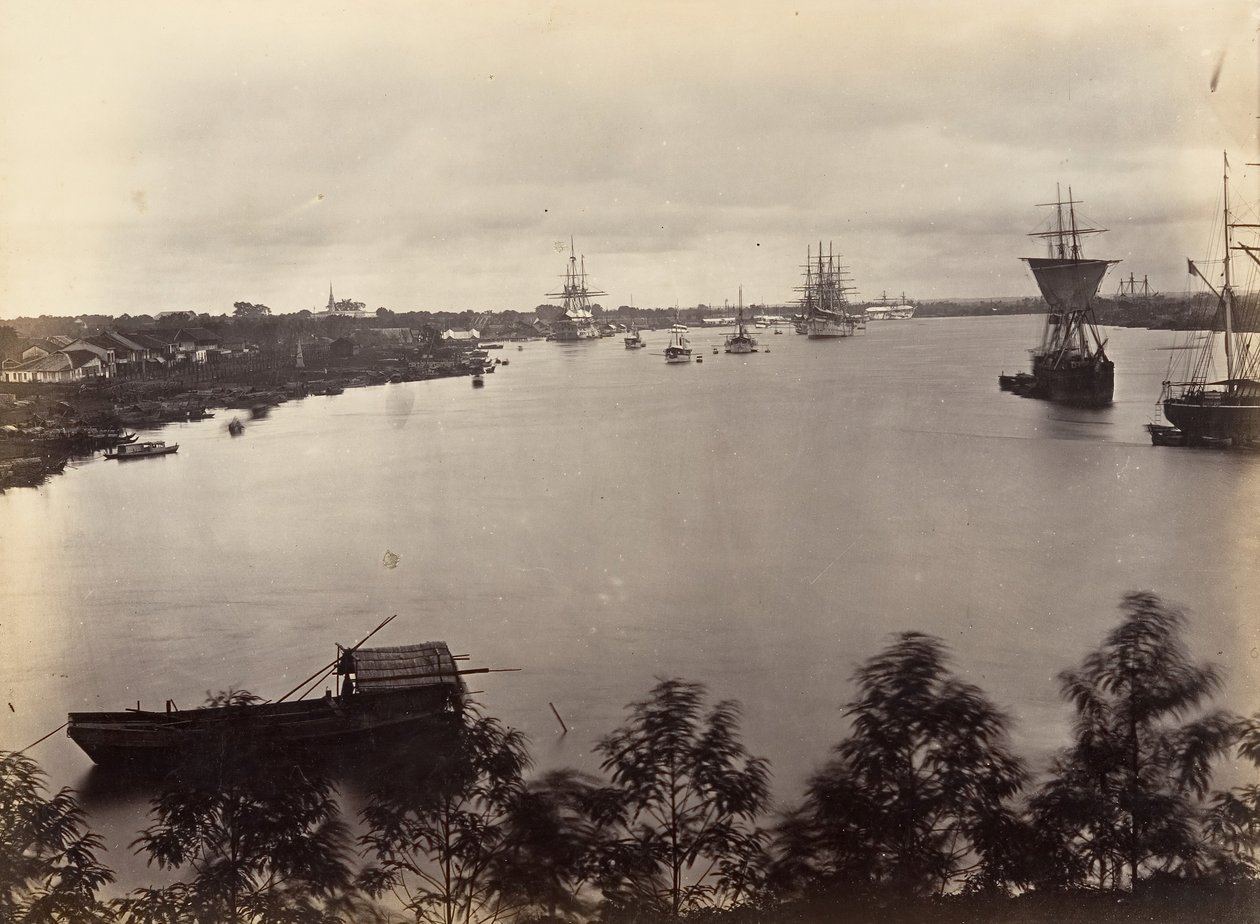 Näkymä Saigonin arkista nro 3, 1866. tekijältä Emile Gsell