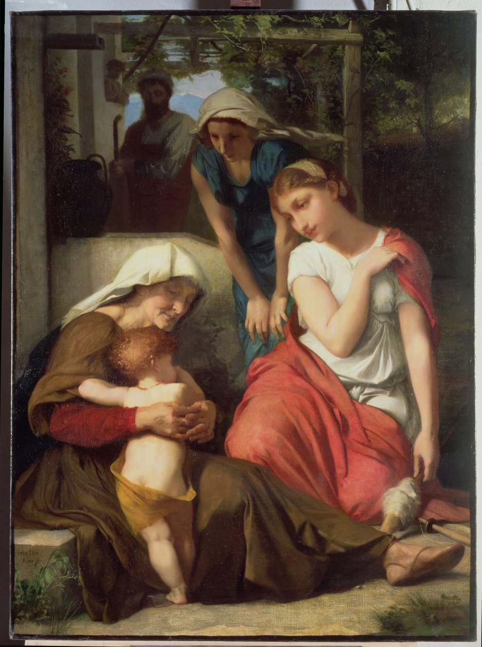 Ruth ja Naomi, 1859 tekijältä Emile Levy
