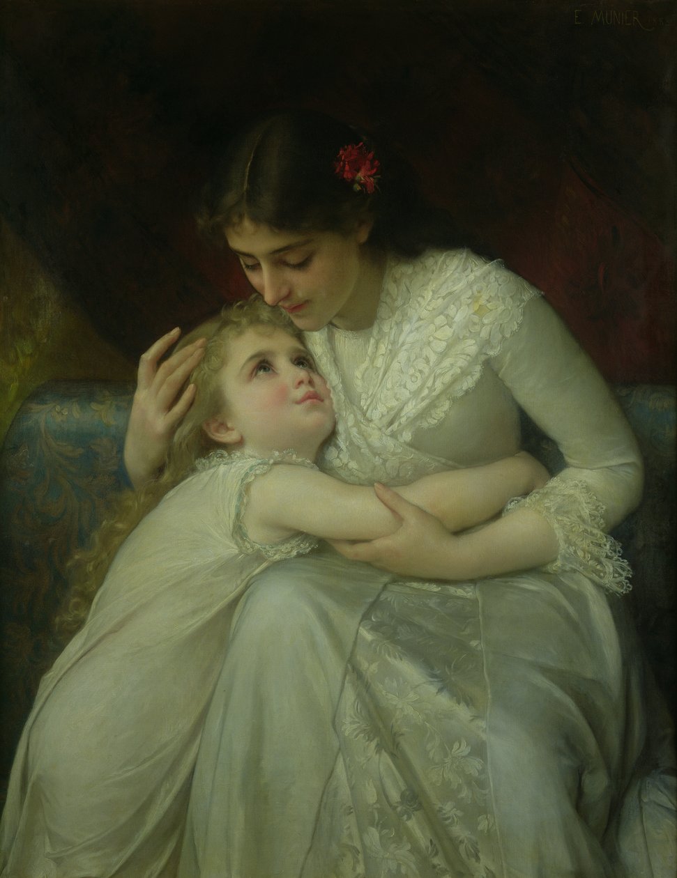 Äiti ja lapsi tekijältä Emile Munier