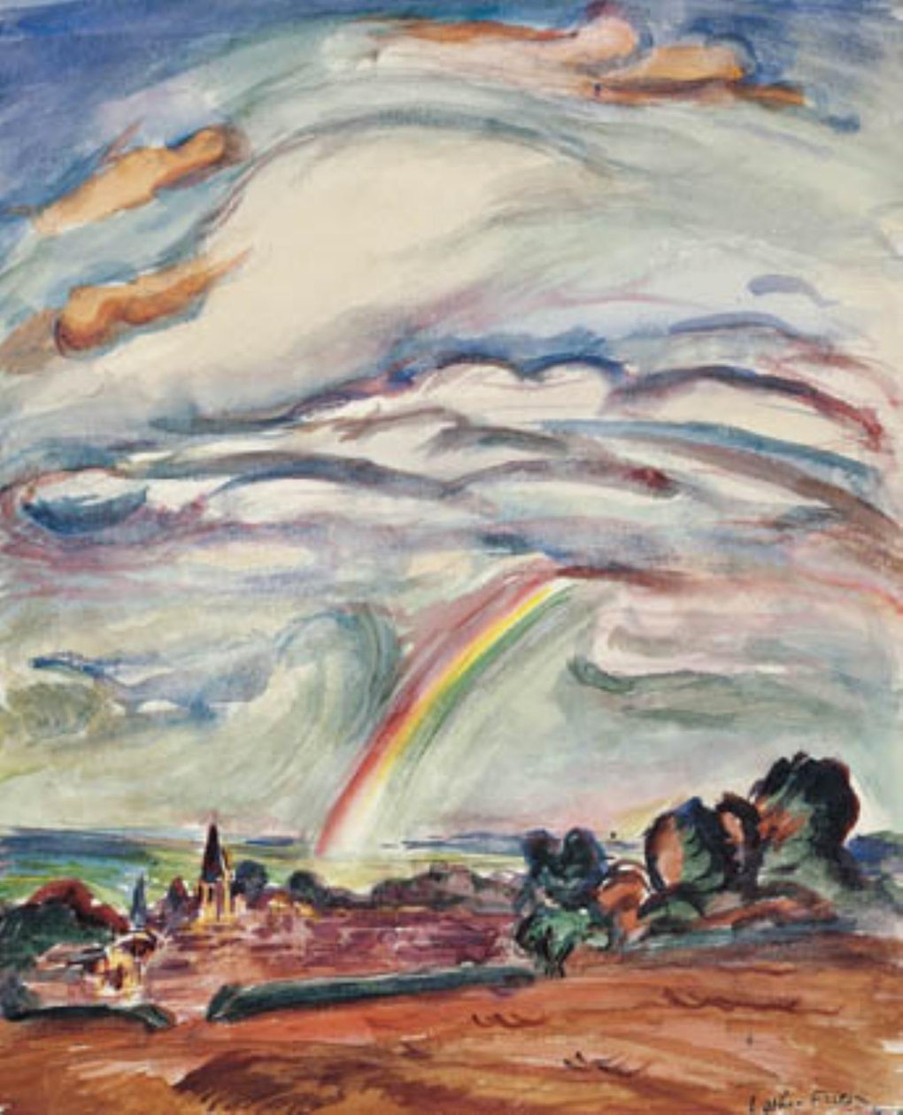 Regnbuen Montiullier tekijältä Emile Othon Friesz