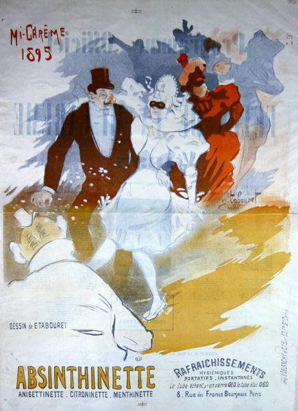 "Absinthinette" -mainos tekijältä Emile Tabouret
