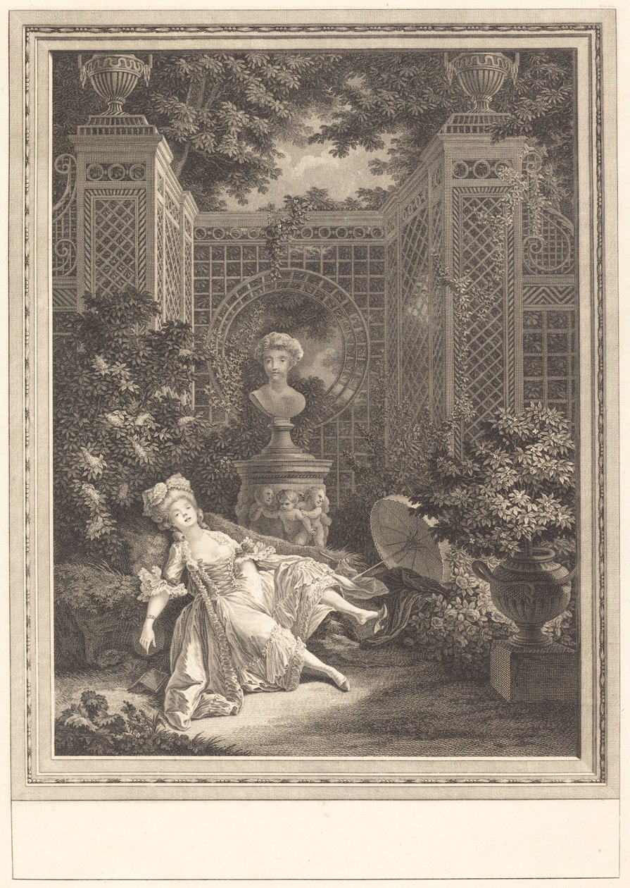 Keskipäivä tekijältä Emmanuel Jean Nepomucène de Ghendt after Pierre Antoine Baudouin