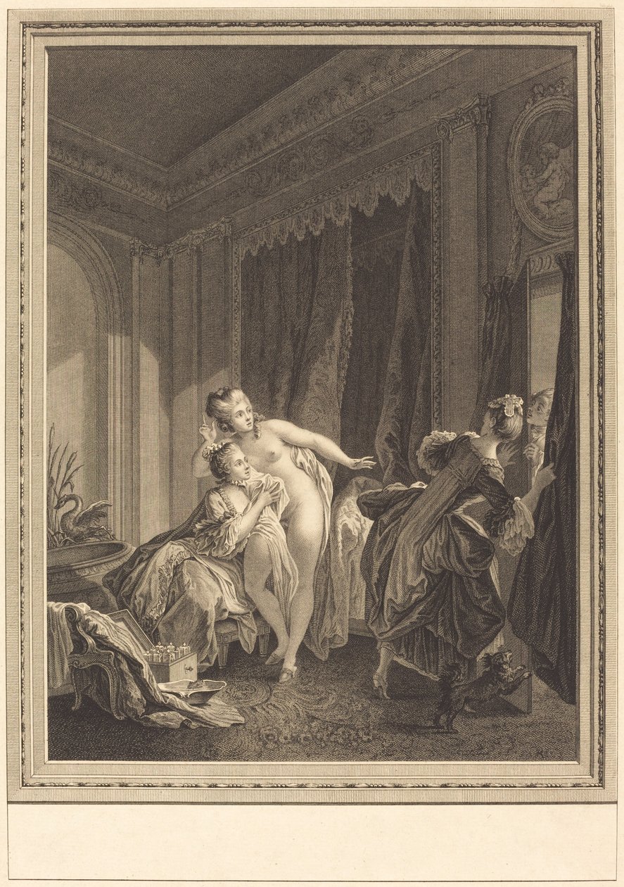 Ilta tekijältä Emmanuel Jean Nepomucène de Ghendt after Pierre Antoine Baudouin