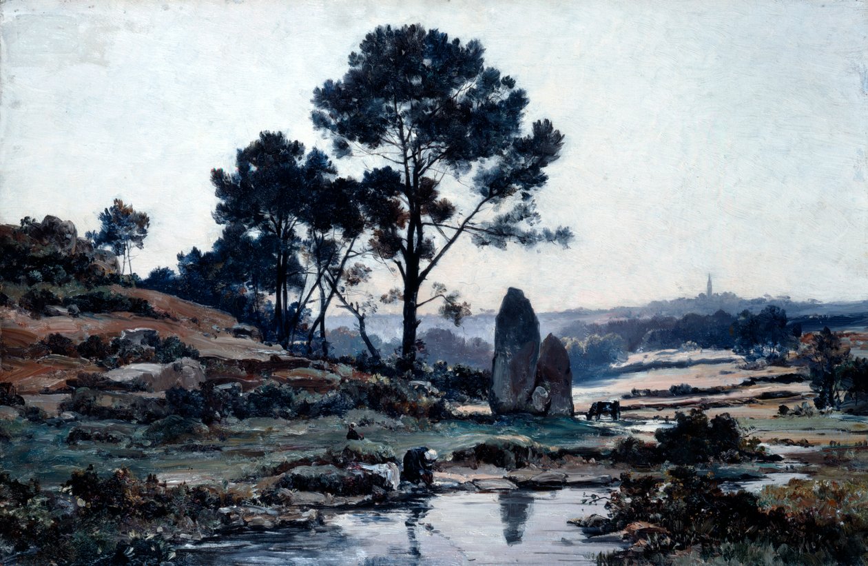 Douarnenez, 1885. tekijältä Emmanuel Lansyer