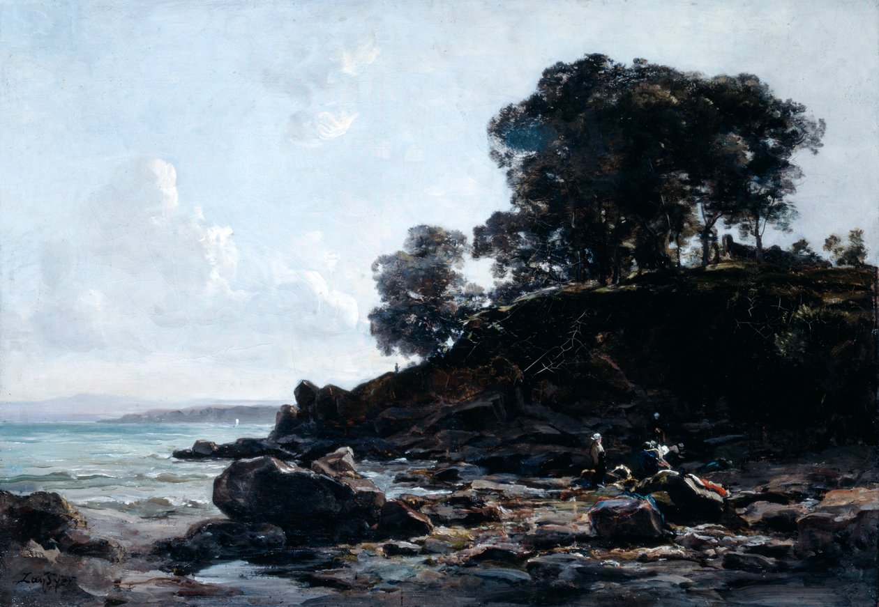 Pesula laskuveden aikaan, 1891. tekijältä Emmanuel Lansyer
