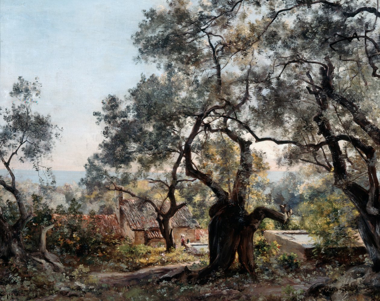 Lodola, lähellä Mentonia, 1892. tekijältä Emmanuel Lansyer