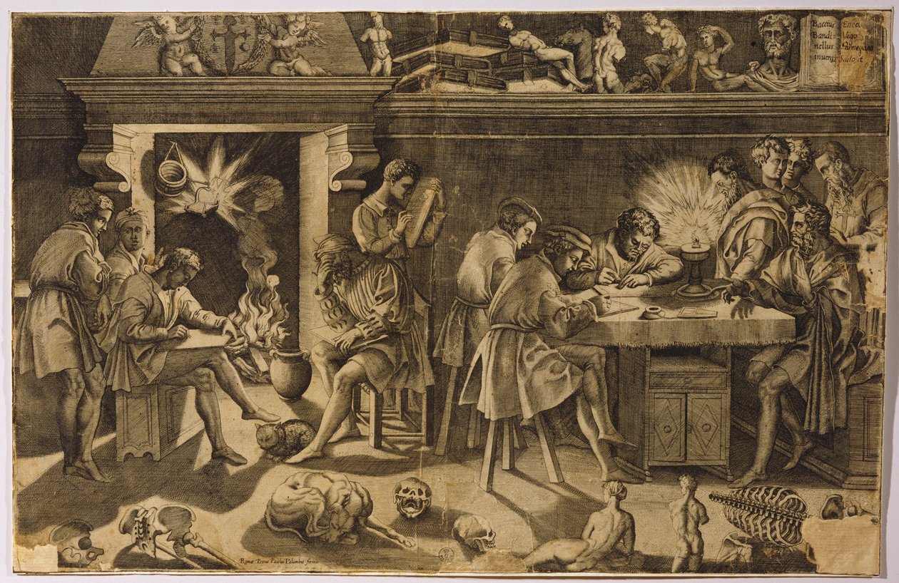 Baccio Bandinellin akatemia, 1547 tekijältä Enea Vico