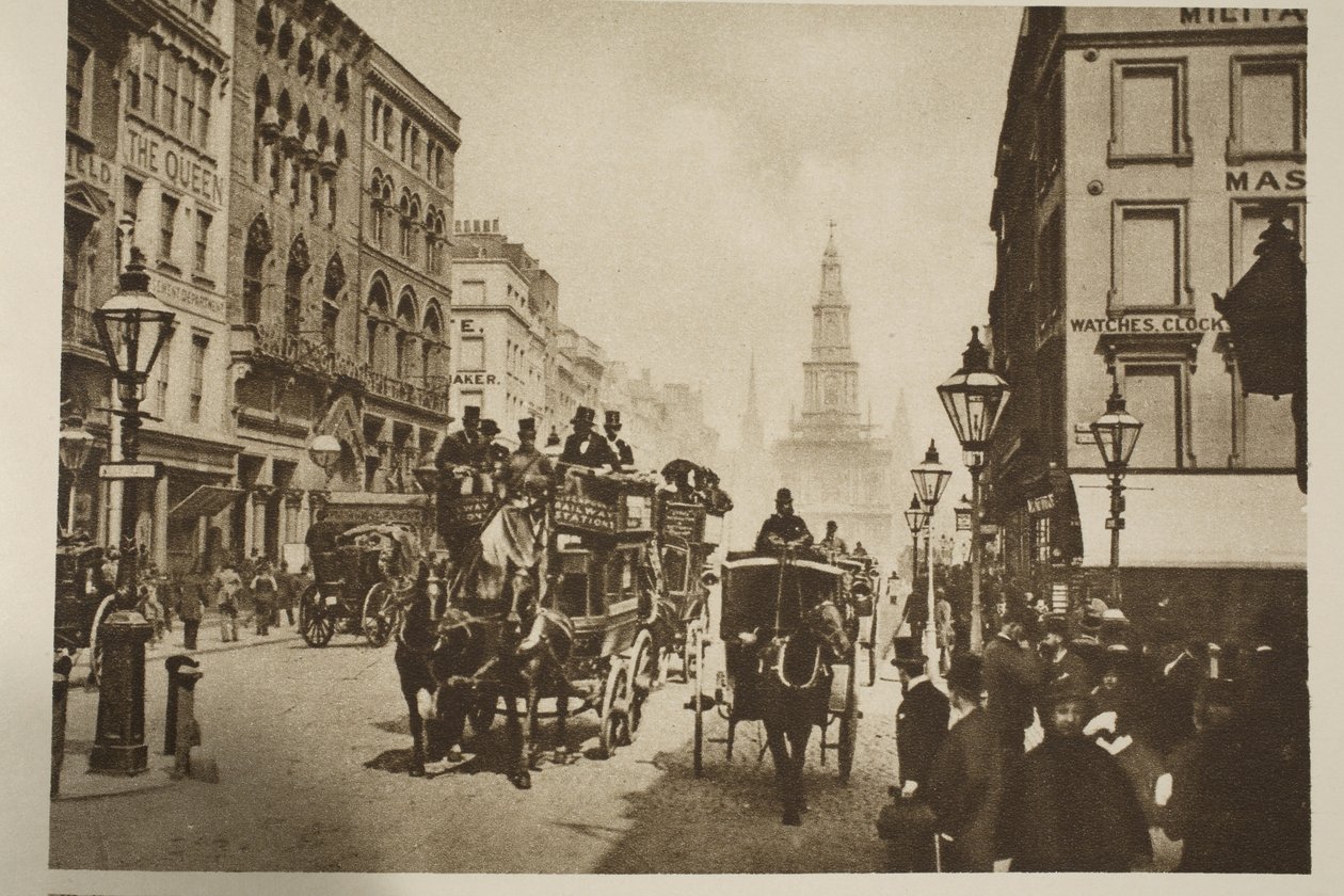 Aldwych 1800-luvun lopulla (seepiakuva) tekijältä English Photographer