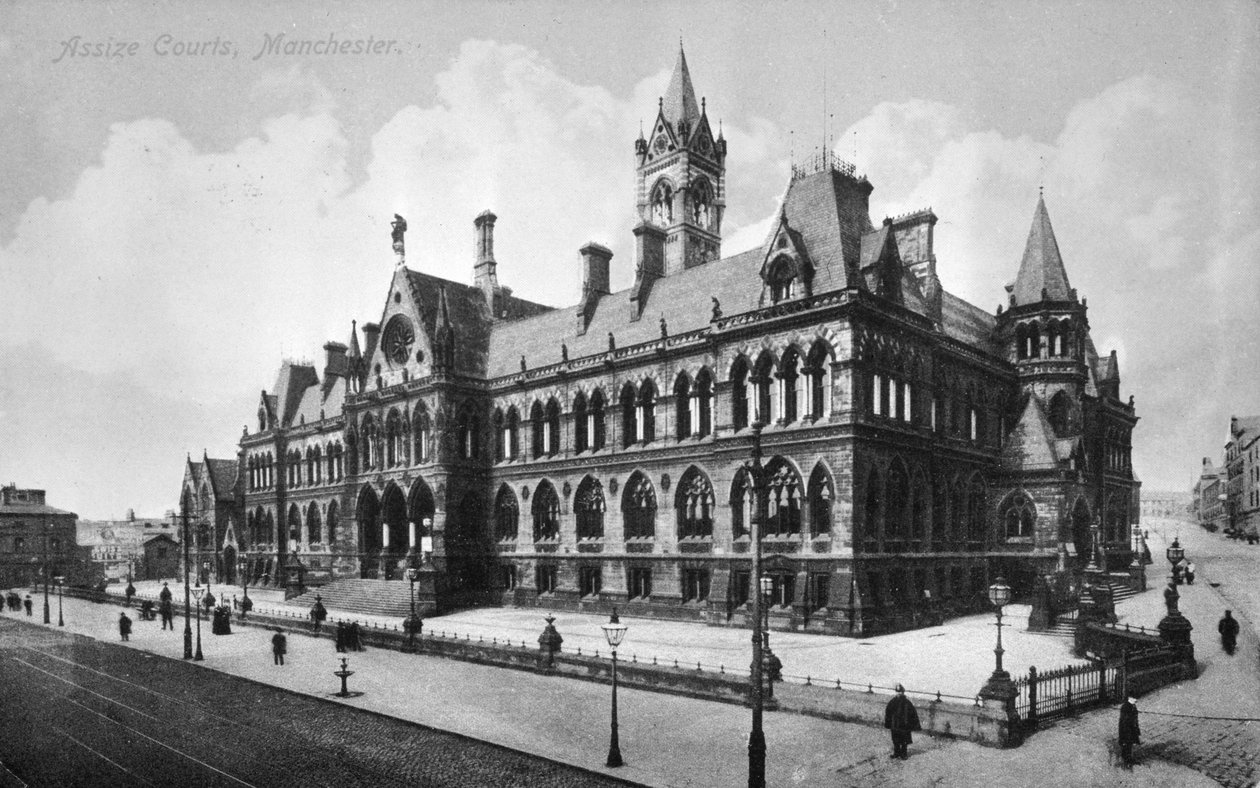 Assize Courts, Manchester, n. 1910 tekijältä English Photographer