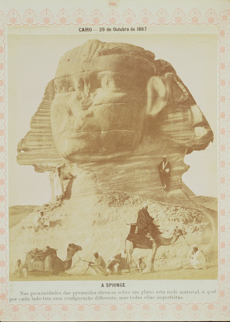 Sfinksi, Egypti, 1887 (albumiprintti) tekijältä English Photographer