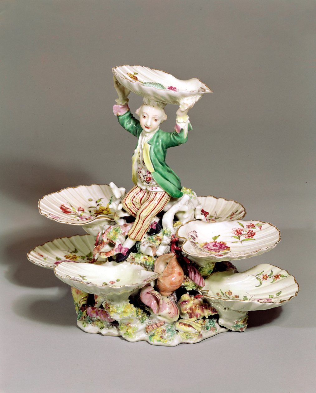 Derby-pöydän keskiosa, 1760-65 (posliini) tekijältä English School