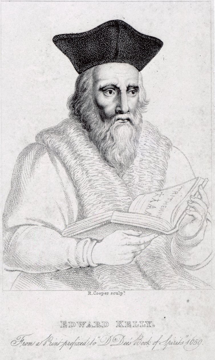 Edward Kelly, kaiverrus Richard Cooper tekijältä English School