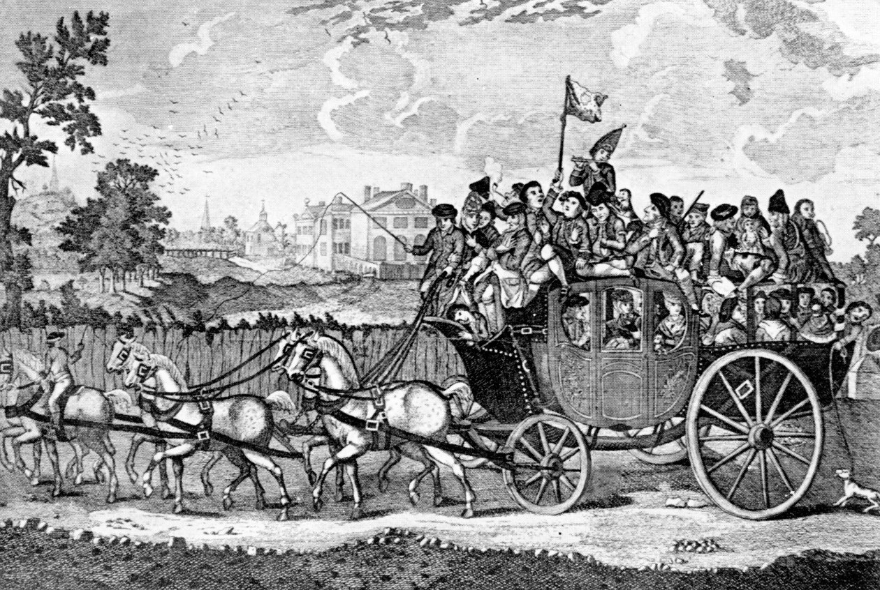 Menossa Bury Fairille, 1750 tekijältä English School