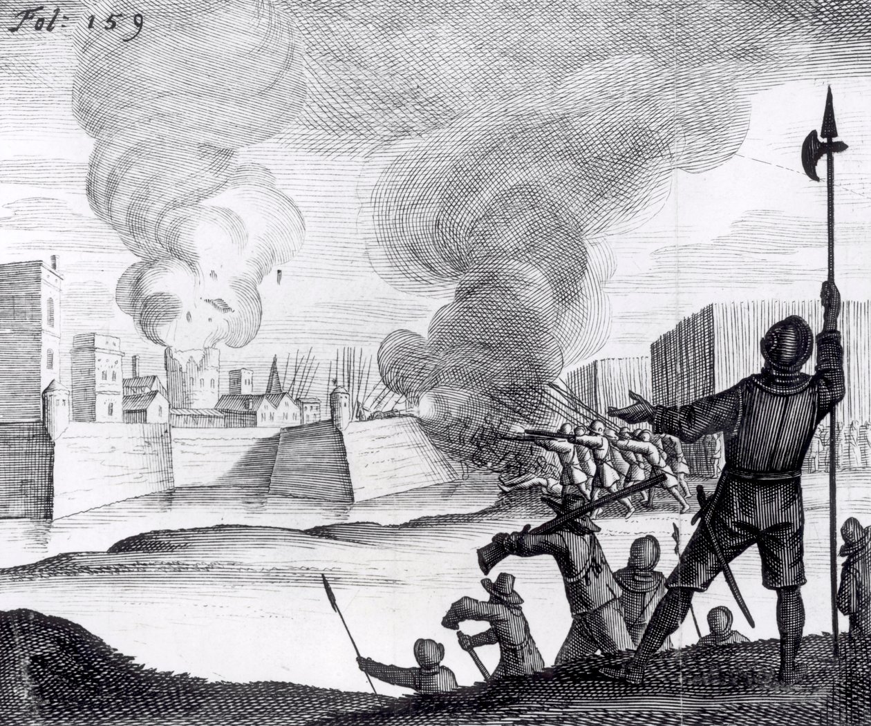 Oliver Cromwell piiritti Droghedan vuosina 1649-50 tekijältä English School