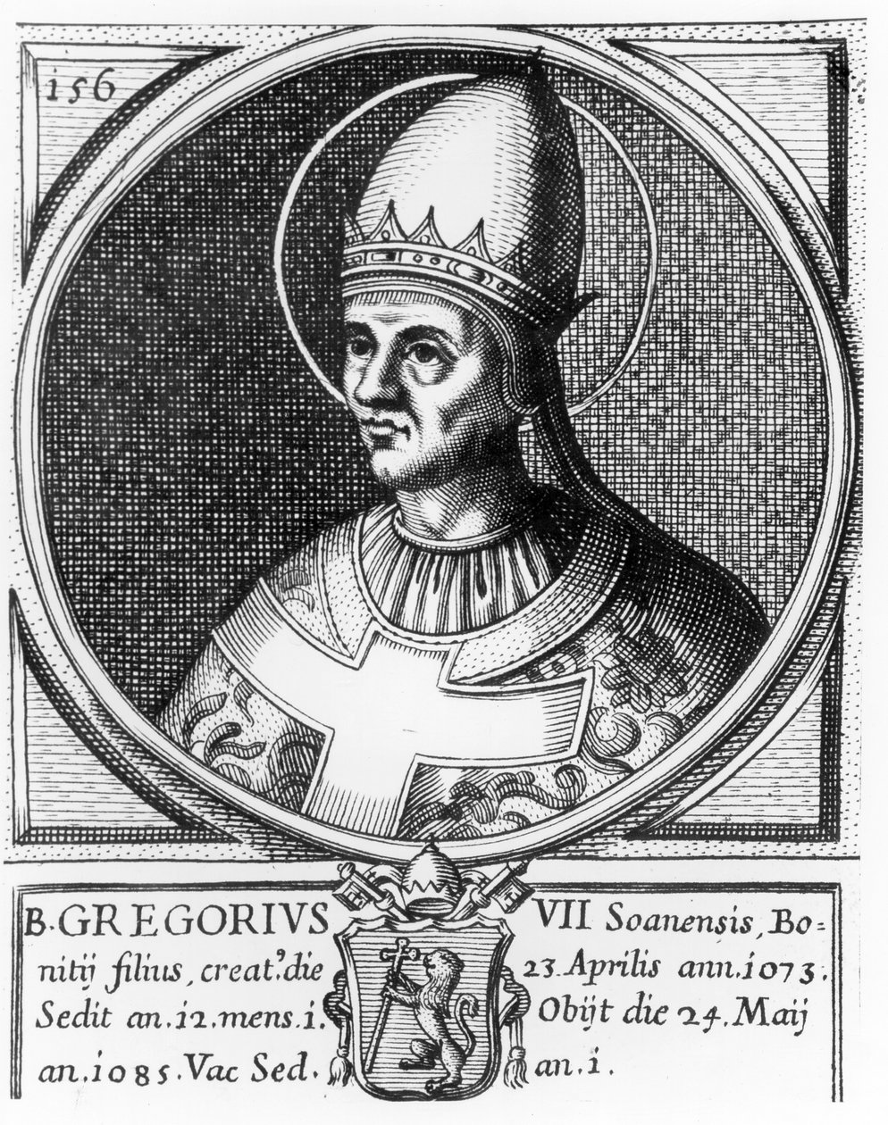 Muotokuva paavi Gregorius VII:stä (s.1020) tekijältä English School