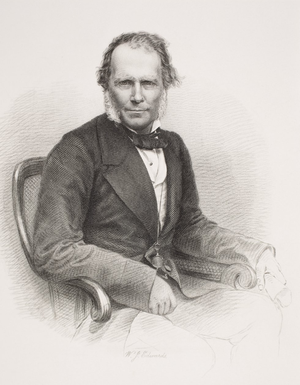 Sir James Brooke, "Gallery of Historical Portraits" -julkaisusta n. 1880 tekijältä English School