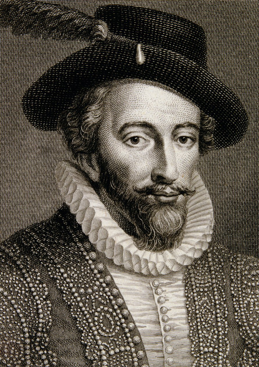 Sir Walter Raleigh (1554-1618) tekijältä English School