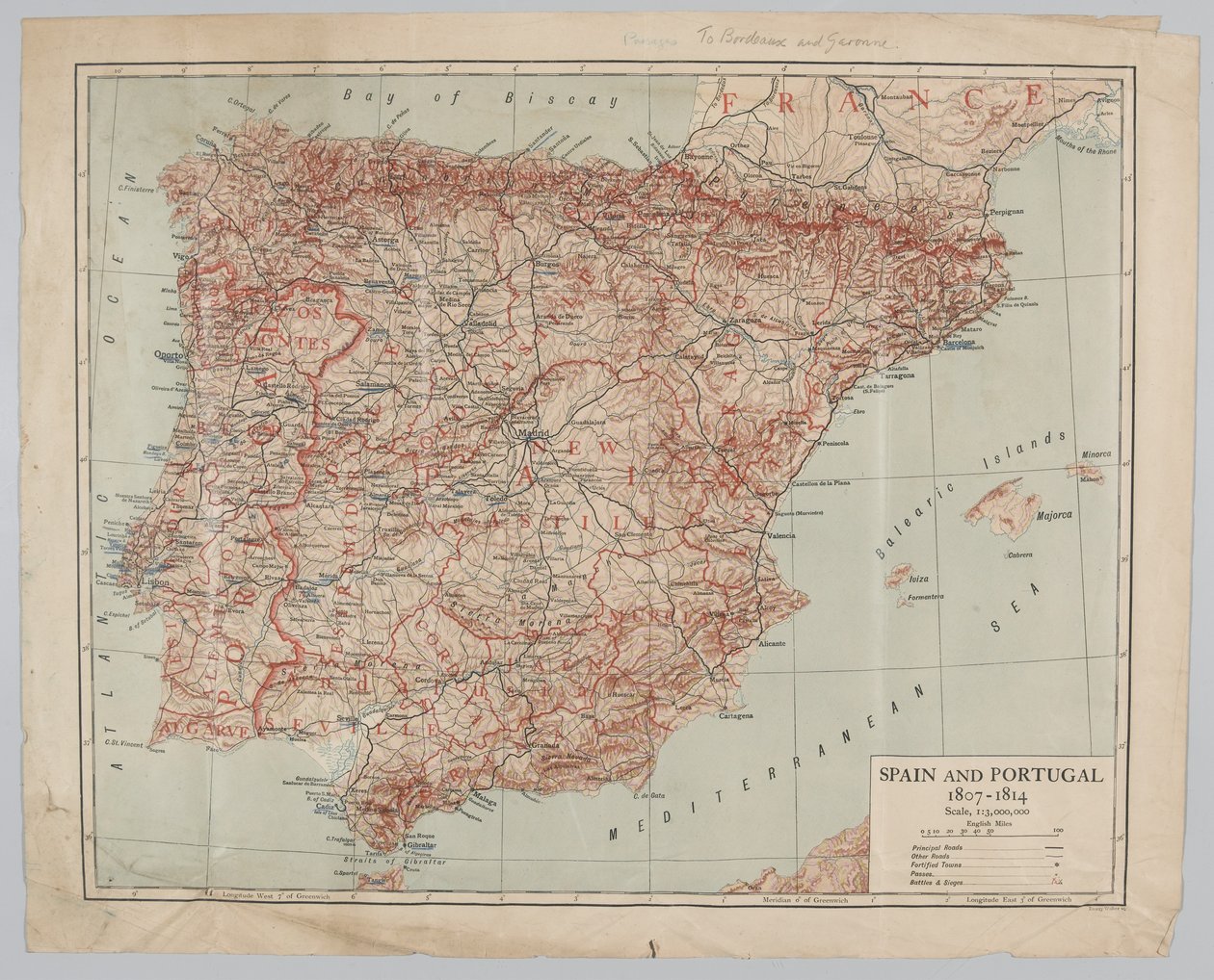 Espanja ja Portugali, 1807-14 tekijältä English School