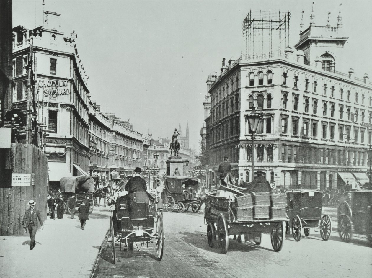 Holborn Circus, Lontoon kaupunki, 1890 tekijältä English Photographer