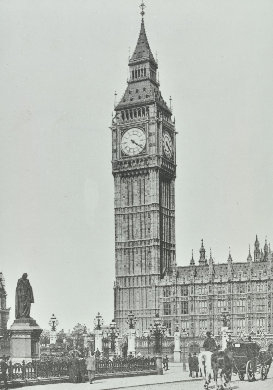 Parlamenttiaukio, Westminster LB: Big Ben, 1896 tekijältä English Photographer