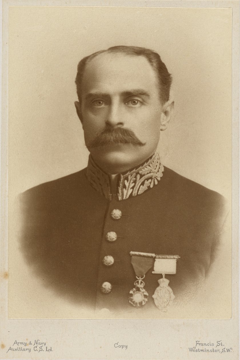 Francis Younghusbandin muotokuva (m/w kuva) tekijältä English Photographer