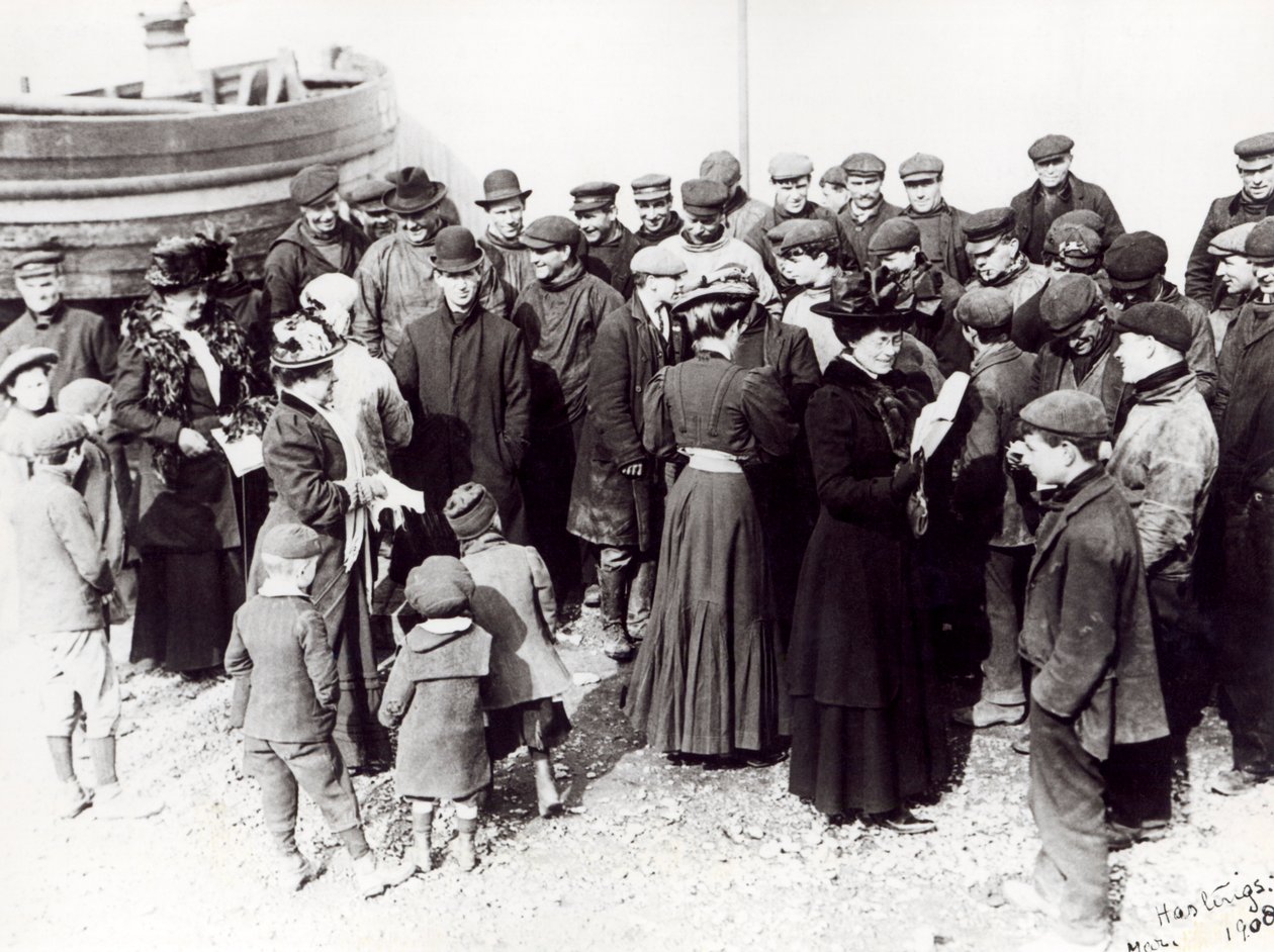 Suffragetit Hastingsissa, 1908 tekijältä English Photographer